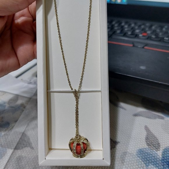 Beautiful Discontinued Japanese Anime Saotome Gakuen Orb Crown Necklace - Picture 3 of 7